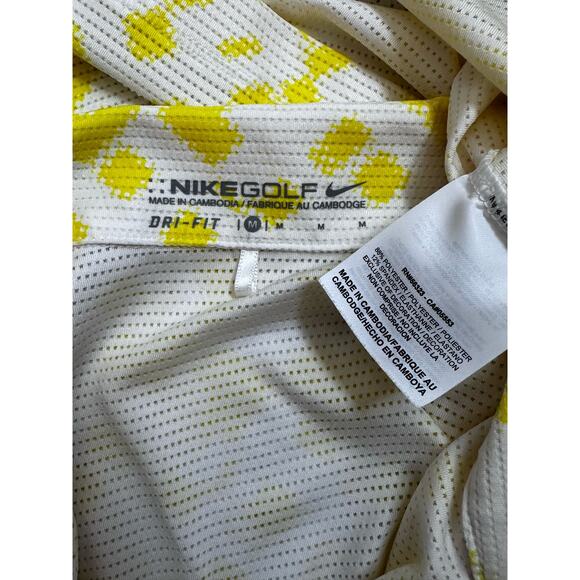 Nike Golf|Dri-Fit Womens|Sleeveless Polo|Yellow/White|SZ M - Picture 6 of 6